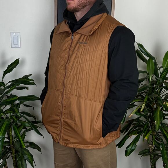 Columbia Tan Puffer Vest - Picture 2 of 4